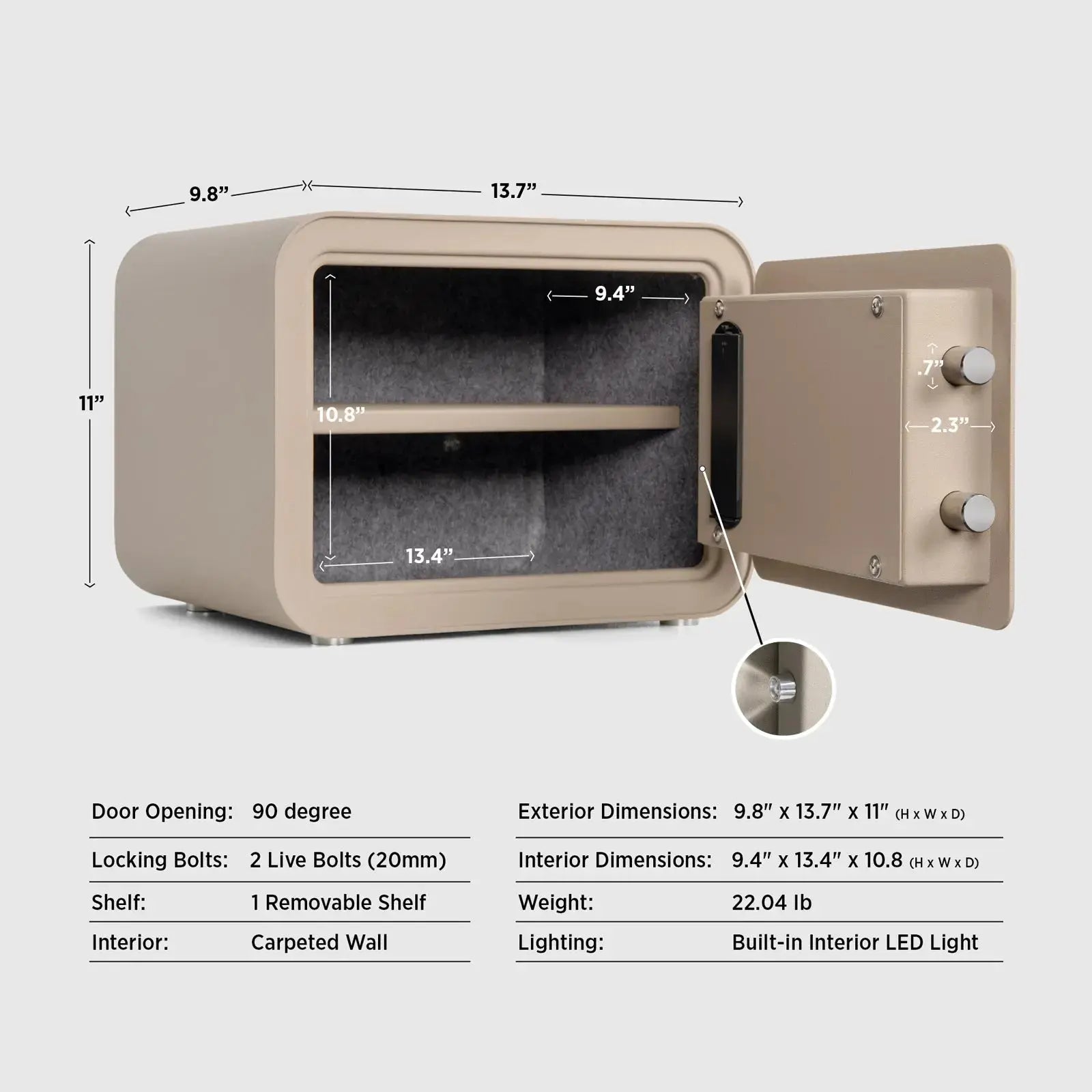 Millitari QT25 Compact Safe – Secure, Stylish, and Built to Last