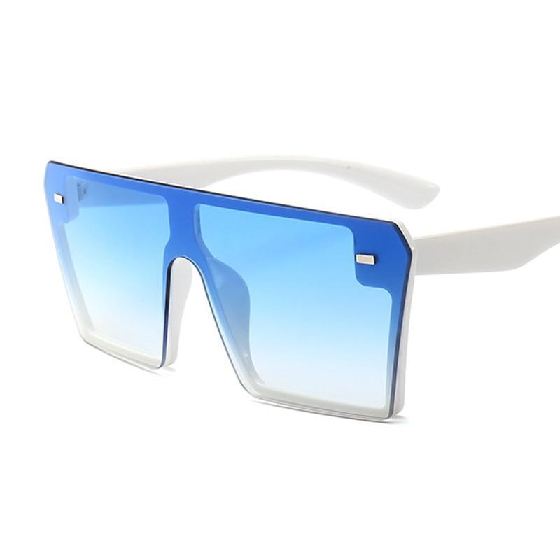 Stevvex oversized square sunglasses for women with mirror lenses and UV400 protection, stylish luxury fashion eyewear.