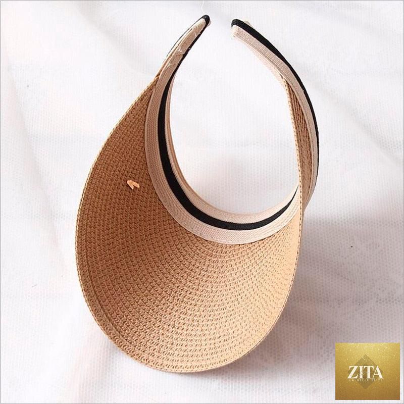 Vintage Women's Sun Hats Handmade Straw Visor Caps Fashionable Adult Sun Beach Top Hats Cute Bowknot Design Fashion Summer Women's Casual Caps Straw Hats Parent-Child Summer Hat Empty Top Beach Hat