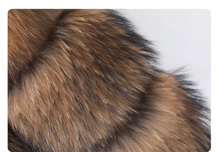 MAOMAOKONG Super Hot Winter Women Luxury Thick Real Raccoon Fur Coat Natural Fox Fur Jacket Plus Size Furry Jackets Female Vest ZITA LA BELLE ÉLITE