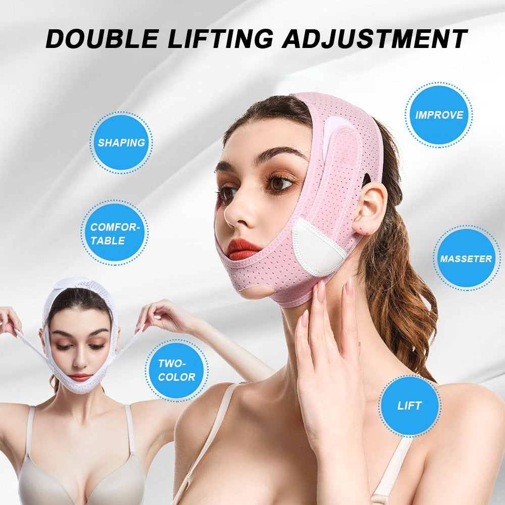 V Face Shaper Facial Slimming Bandage Relaxation Lift Up Belt Shape
