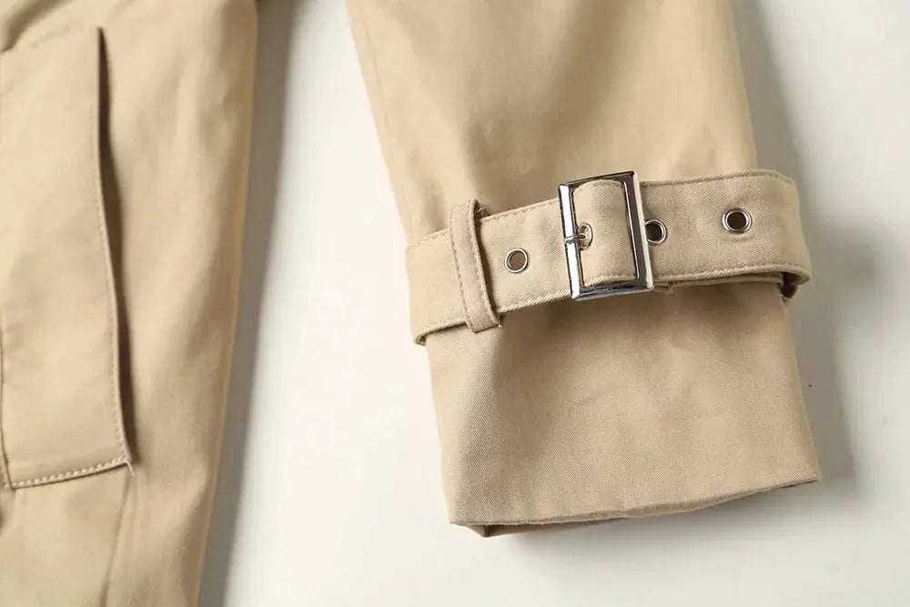 Long Double Breasted Trench Coat for Women British Style Luxury Beadings Maxi Coat Work Business Coat Plus Size 2025 ZITA LA BELLE ÉLITE