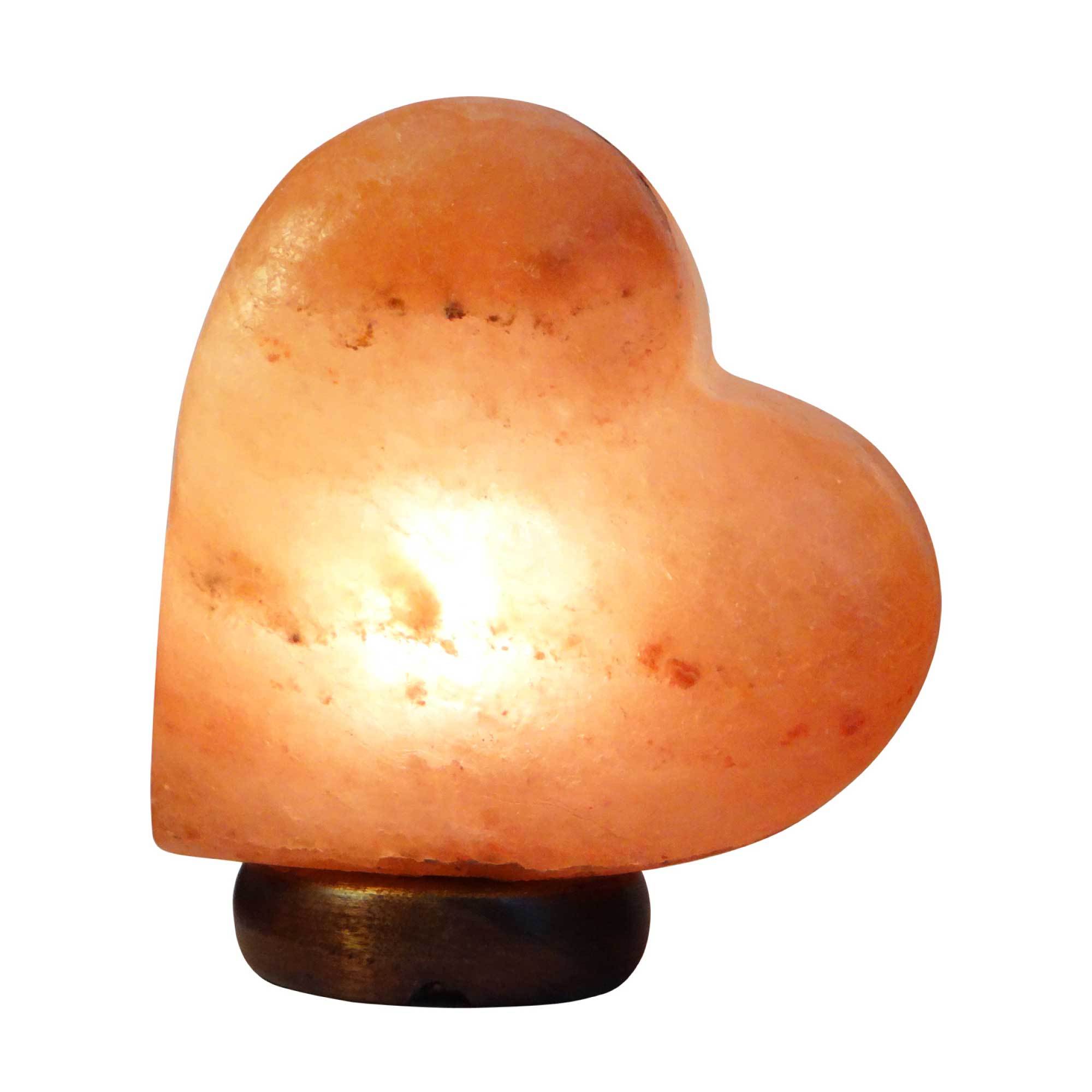 12V 12W Heart Himalayan Pink Salt Lamp Carved Rock Crystal Light Bulb Ozdingo