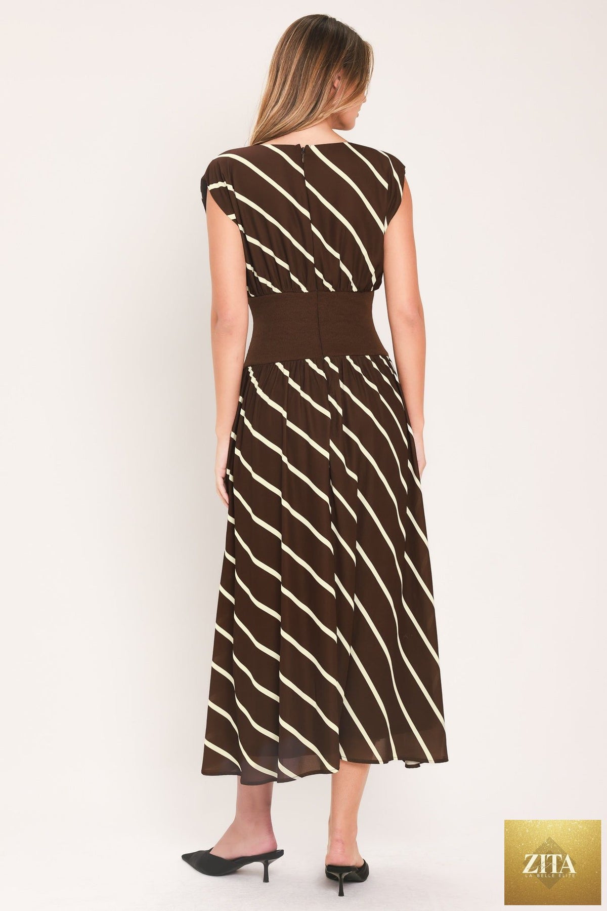 AUTUMN IN PARIS PRINTED MIDI DRESS