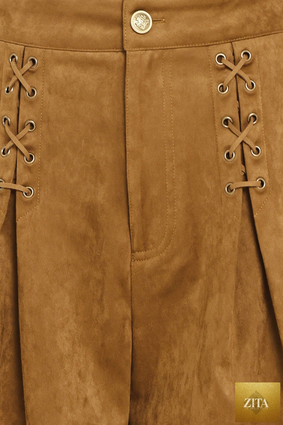 AMBER ARABESQUE AURA FAUX SUEDE SHORTS