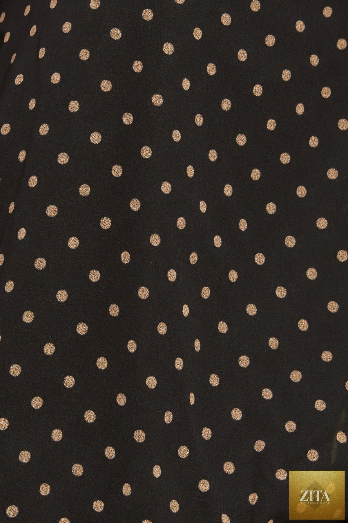 MIDNIGHT DOT CHIC WOVEN TOP