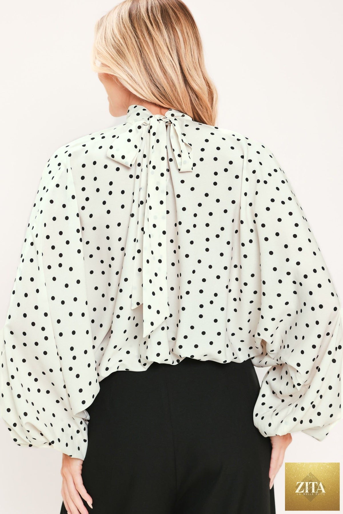 PEARL SPECKLE CHIC WOVEN TOP