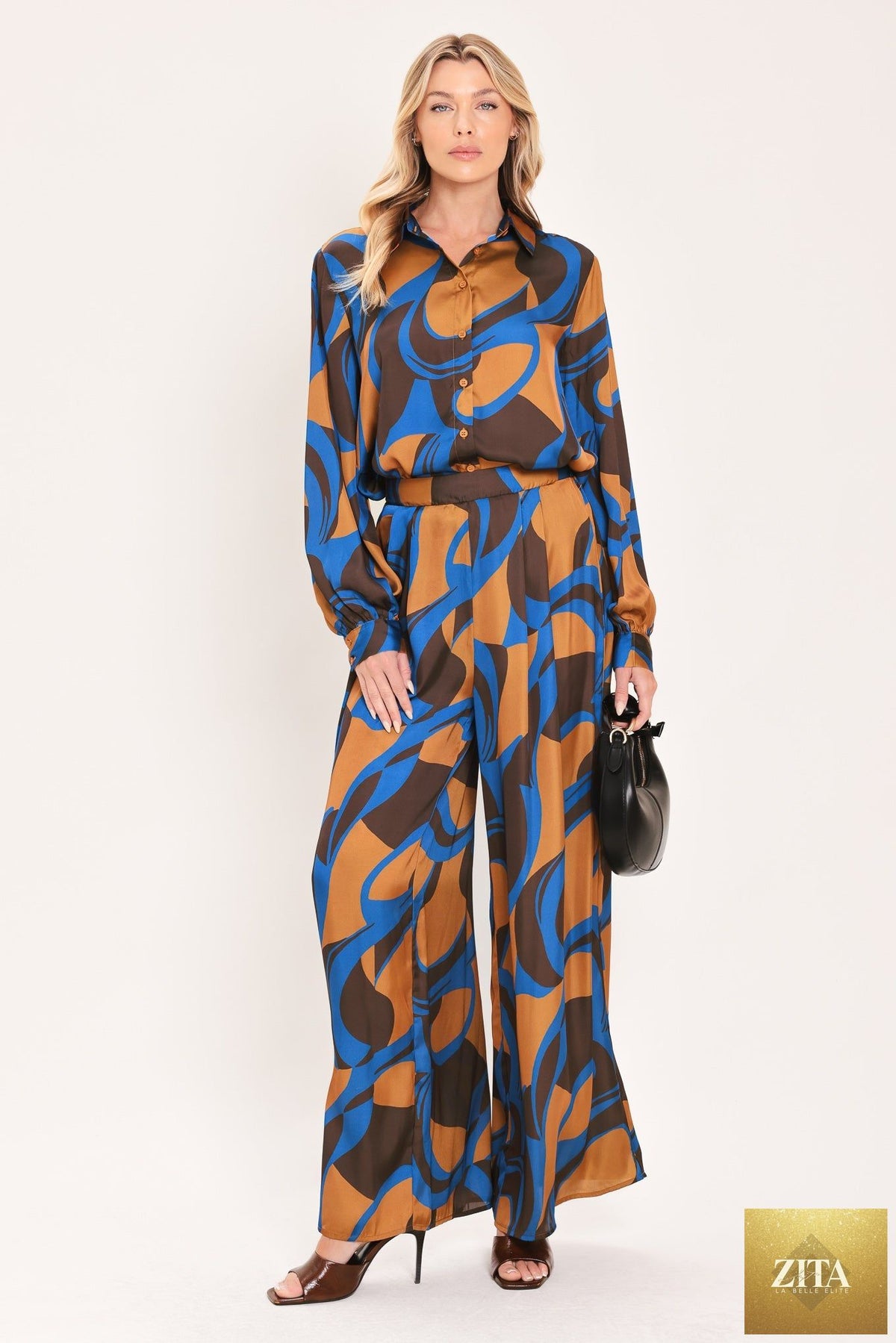 SIENNA WAVE STATEMENT WOVEN TOP