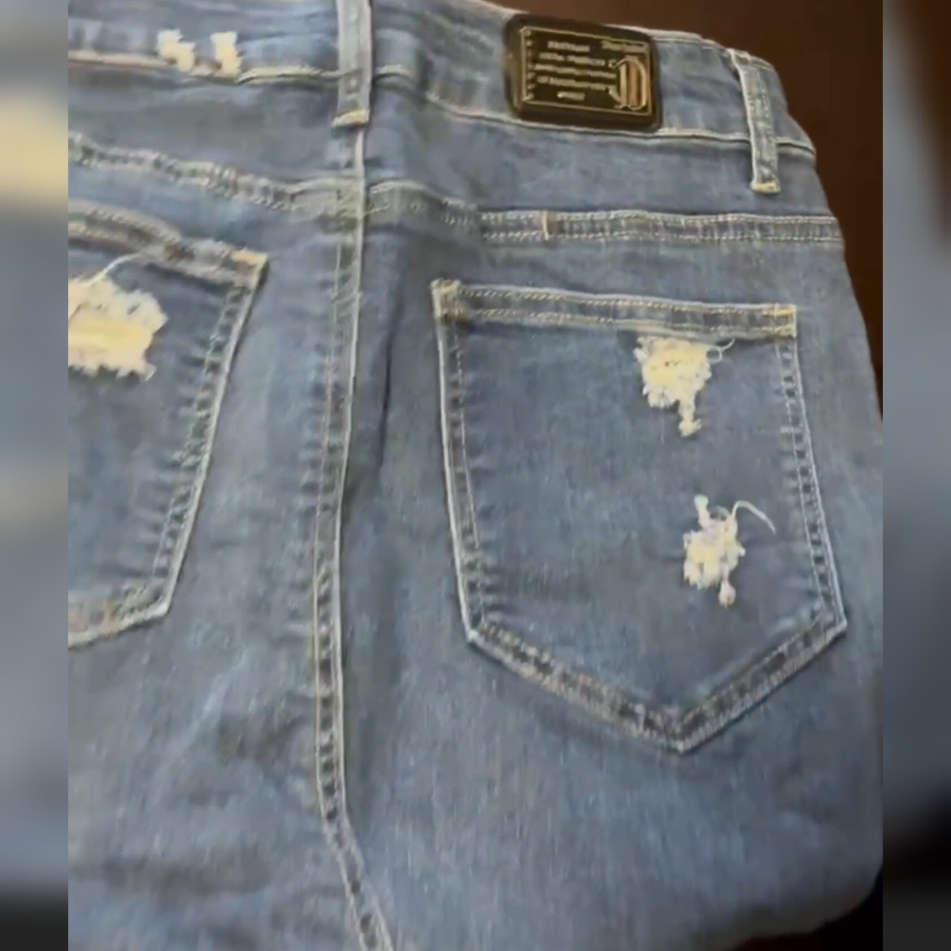 Handmade DON JOHN Jean Skirt for women, featuring classic denim design and tailored fit, by donjohnbyvictoriacharles.