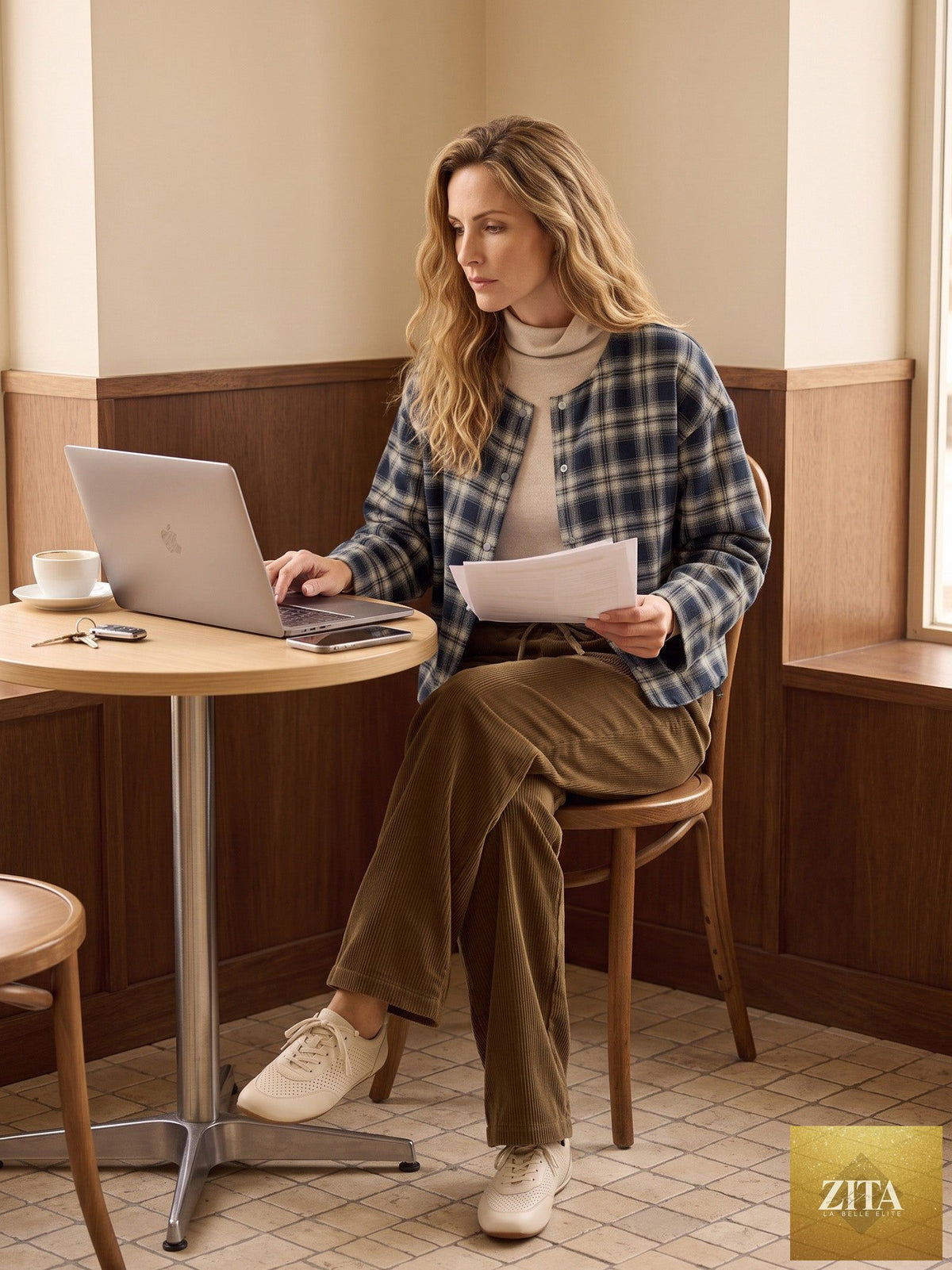 Tencel Linen Reversible Crew Neck Casual Jacket CHLOE