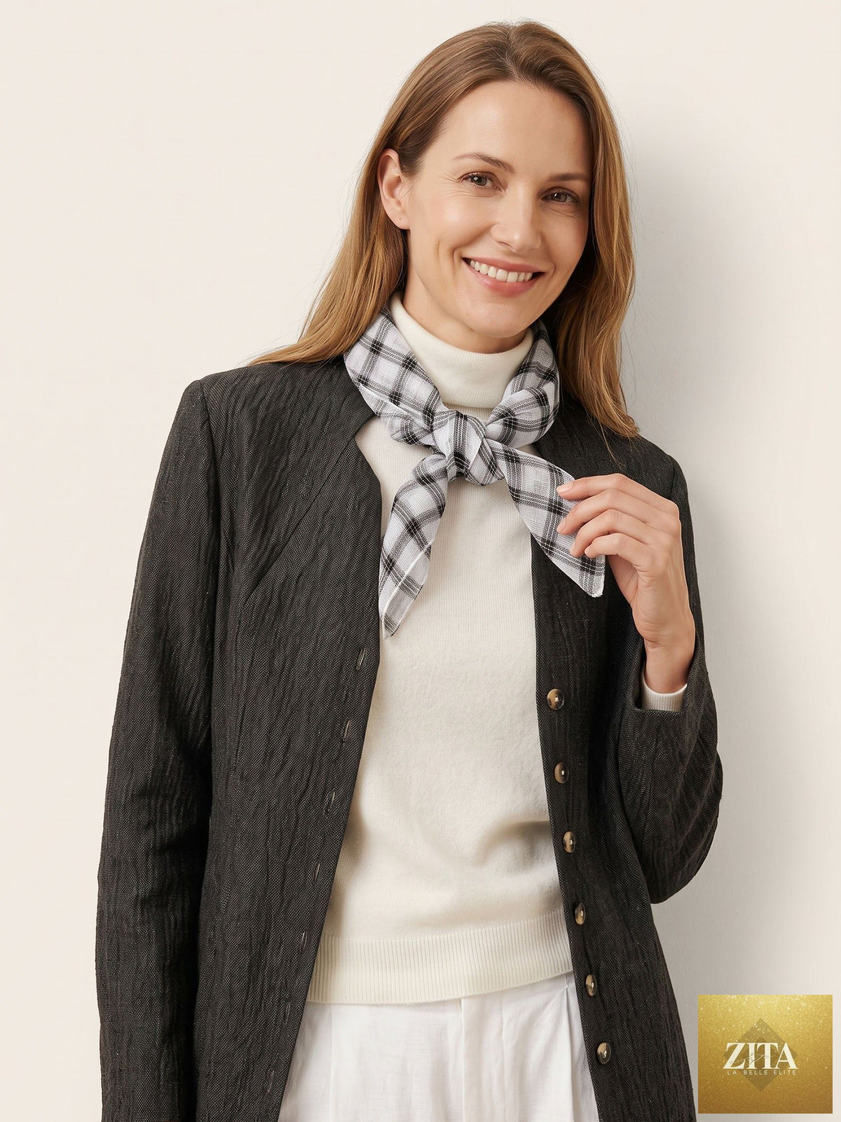 Natural Linen Soft Texture Scarf