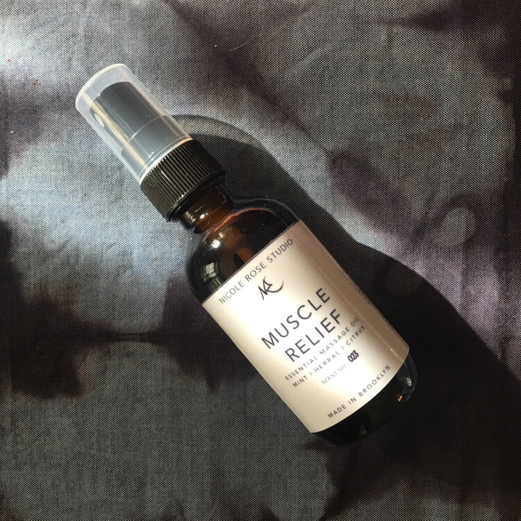 Muscle Relief Essential Body + Massage Oil Indigo Poseidon