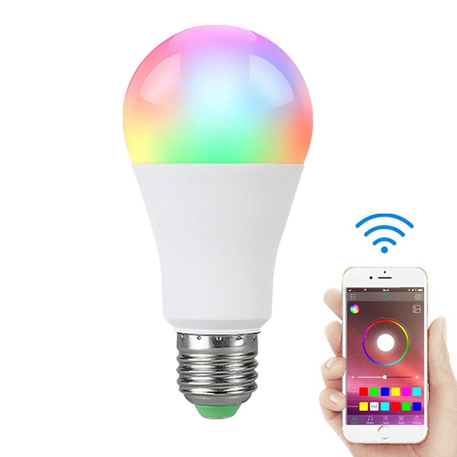 Smart Bulb E26/E27 15W APP Control Colorful Led Light Bulb with Timing Blue Charlie