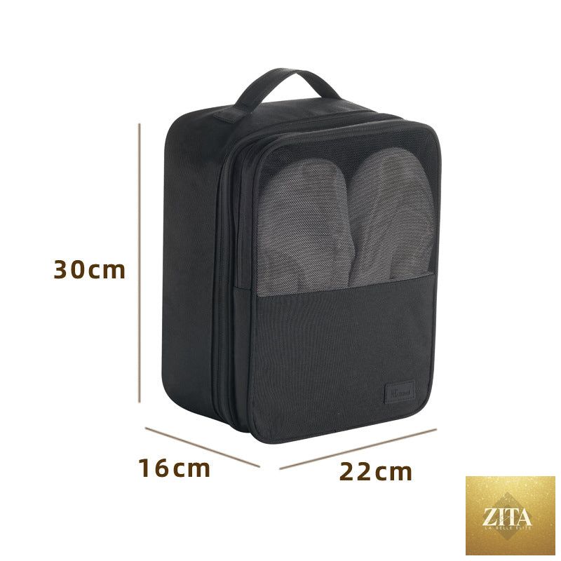 Shoe storage bag, anti-splashing thickened shoe box, travel storage shoe bag, can accommodate three pairs of shoe storage bag