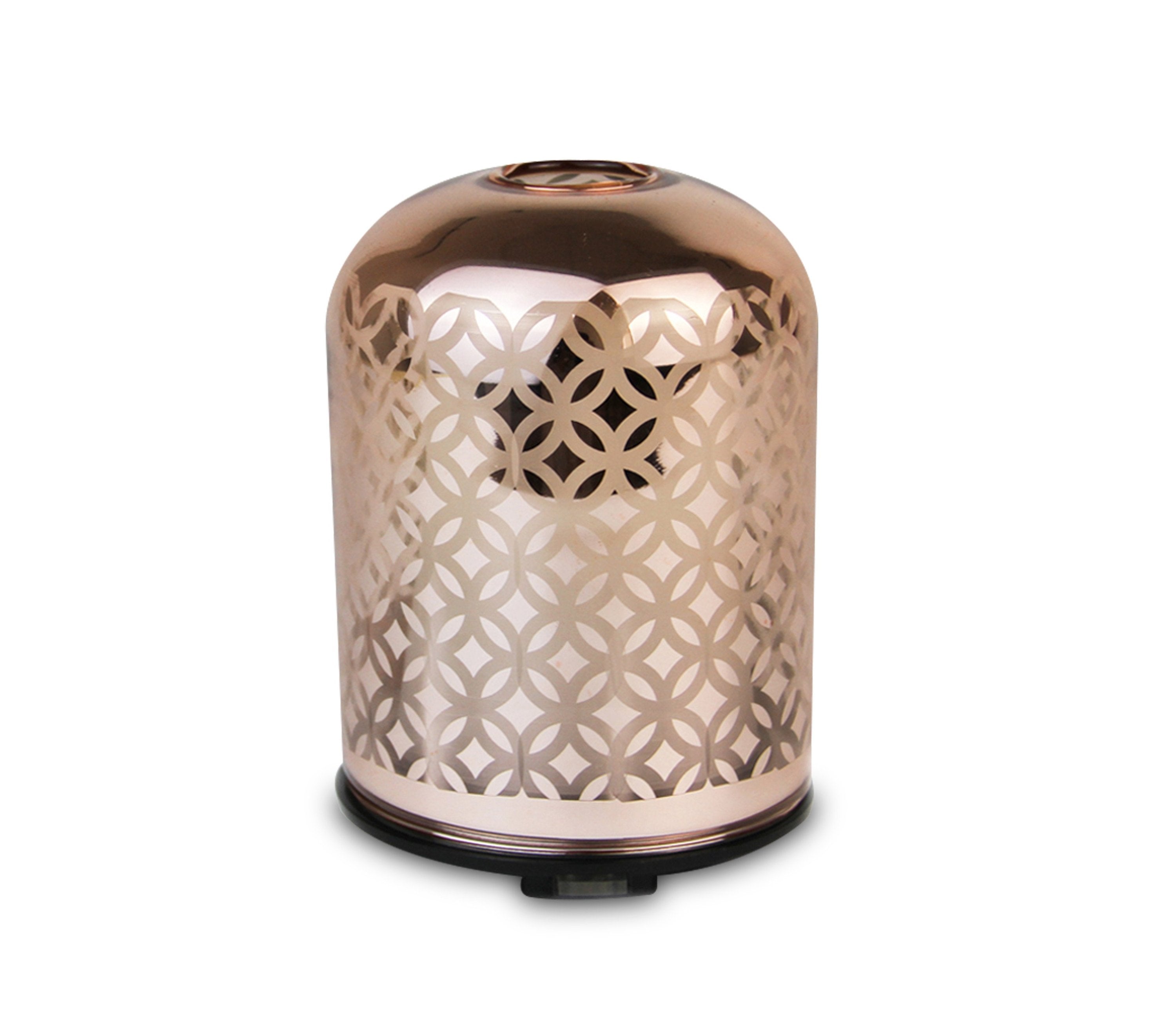 Luxury glass essential oil diffuser with rose gold color Tan Cress