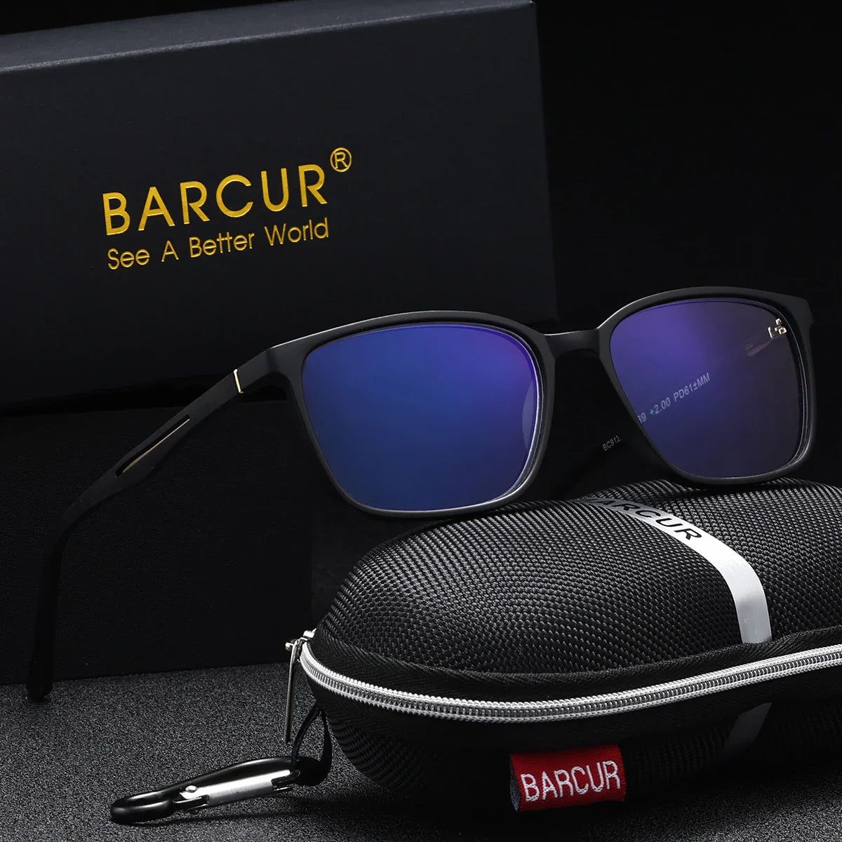 Stevvex square reading glasses with lightweight PC frame, anti-fatigue AC lenses, stylish design for men and women.