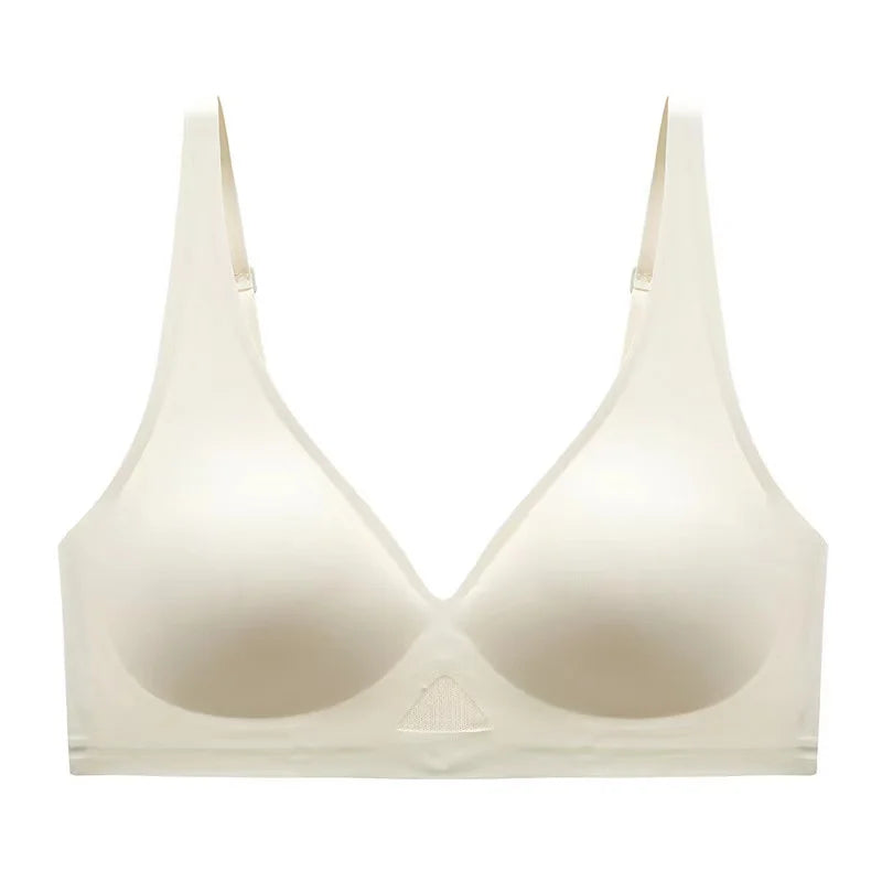 Seamless Bras for Women Wireless Bra Push Up Deep V Comfort Underwear
