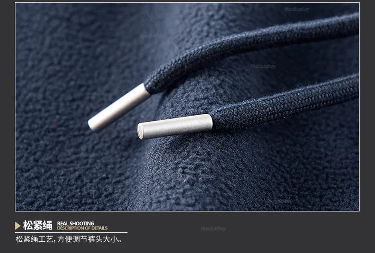 Maxbarley Winter Sportswear Set Mens Retro Training Thick Fleece Jacket + Pants Two Piece Set Casual Ski Running Tracksuit Suit ZITA LA BELLE ÉLITE