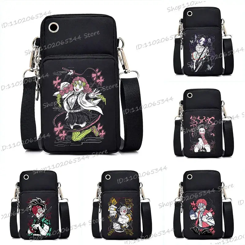 Demon Slayer Phone Bag: Nezuko & Mitsuri Crossbody Purse