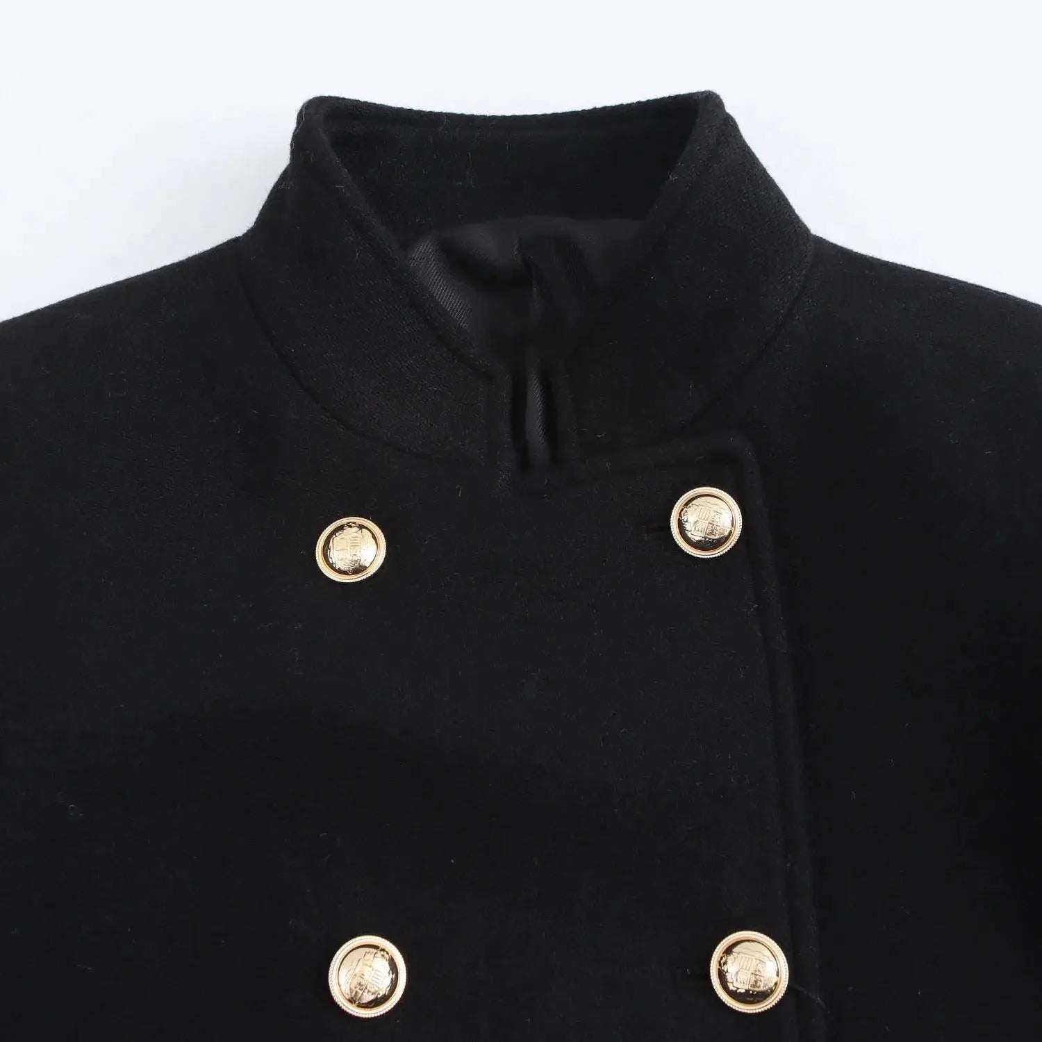 Winter Coat For Women 2024 Solid Lapel Double Breasted Long Cardigan Top Female Pokcet Streetwear Woman New In OuterCoat ZITA LA BELLE ÉLITE