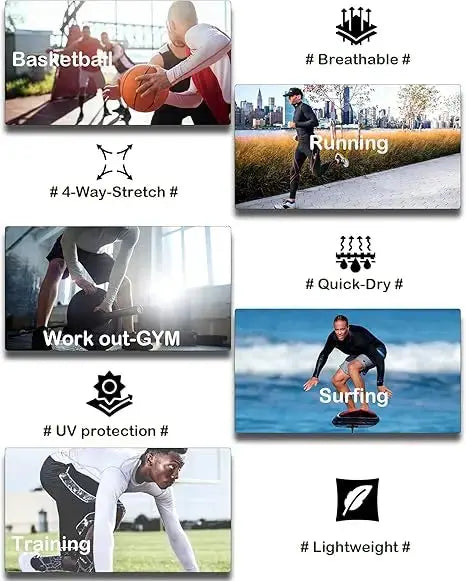 Men's fitness long sleeve suit, sports T-shirt tight and elastic, gym fitness training, quick dry comfortable fit ZITA LA BELLE ÉLITE