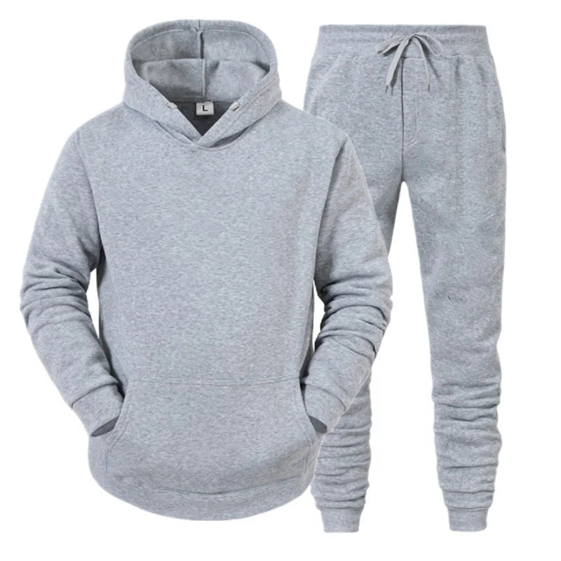 Men Sportswear Sweater Suit Hoodies + Pants Sports Clothing Spring Autumn Sets Jogging Trousers Running Male Tracksuits ZITA LA BELLE ÉLITE