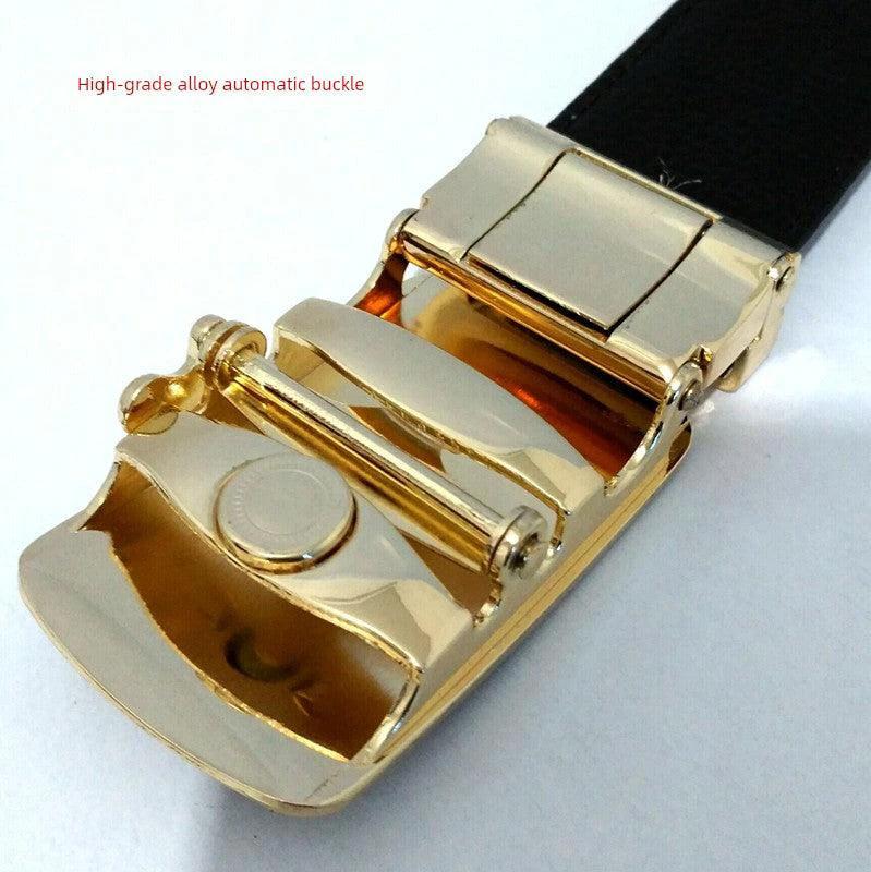 Men's Automatic Buckle Leather Belt - Leopard Sports Car Design