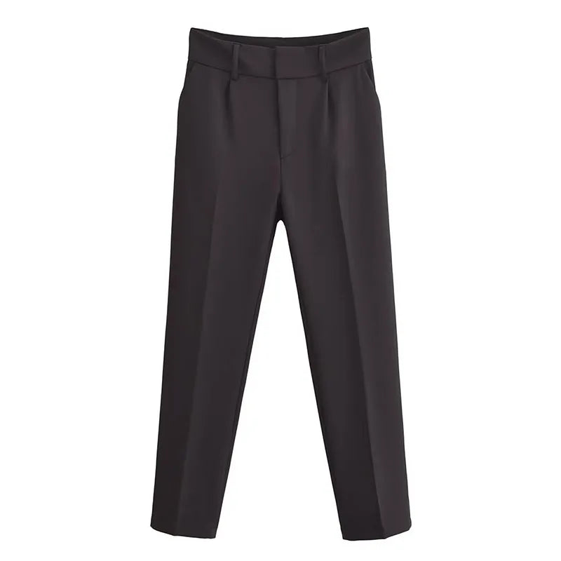 Women's Pencil Trousers High Waist Slimming Long Pants