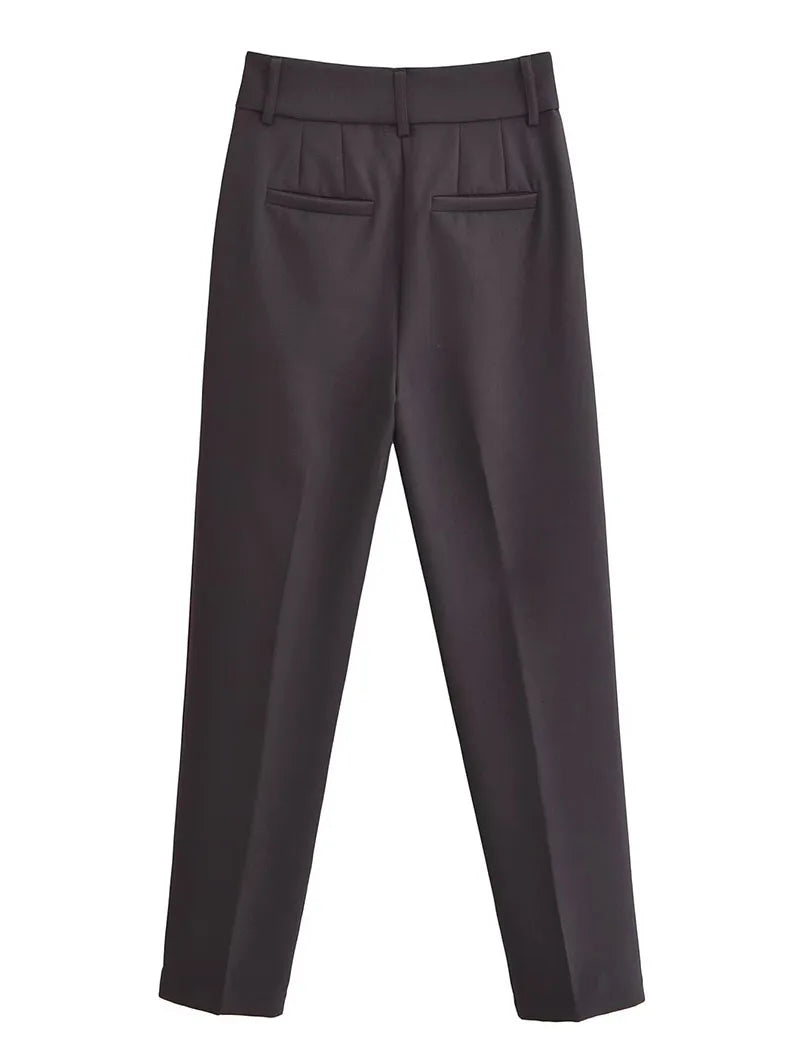 Women's Pencil Trousers High Waist Slimming Long Pants