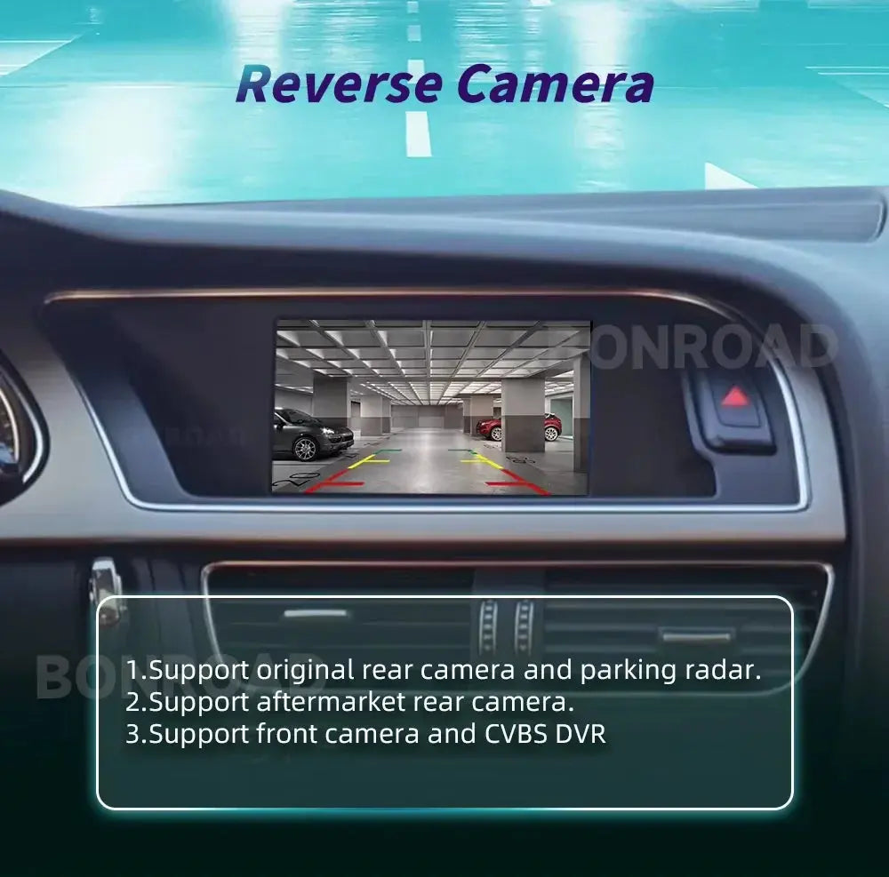 BONROAD Wireless CarPlay Android Auto Interface Adapter for Audi A4 B8 A5 Q5 2009-2015 with AirPlay Mirror Link Bluetooth ZITA LA BELLE ÉLITE