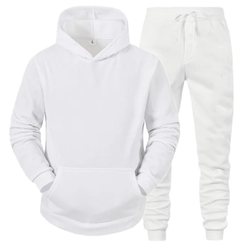 Men Sportswear Sweater Suit Hoodies + Pants Sports Clothing Spring Autumn Sets Jogging Trousers Running Male Tracksuits ZITA LA BELLE ÉLITE