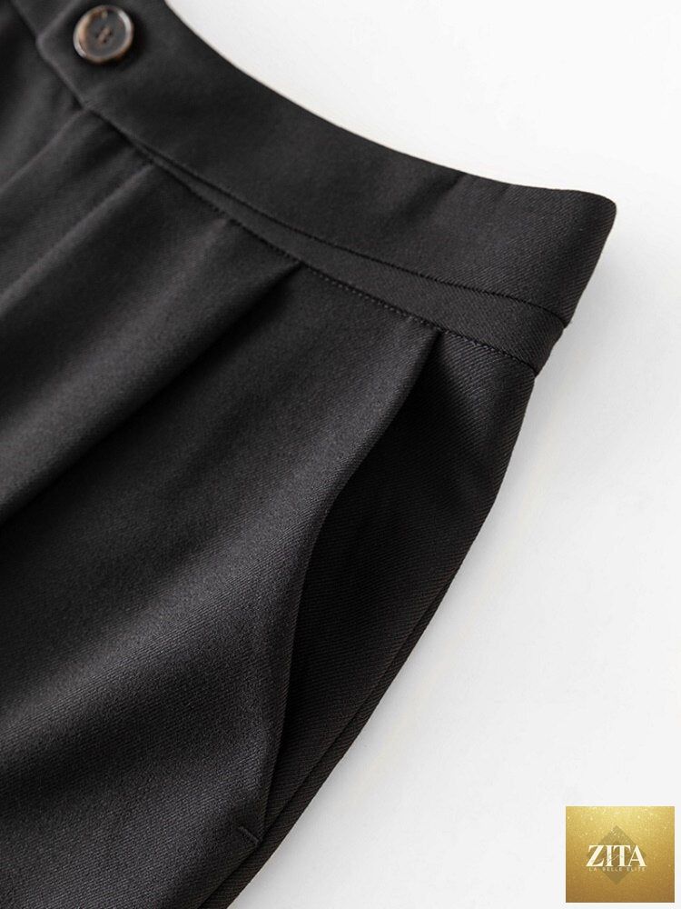 Tapered nine-point women's casual pants from nowadaysfashion, straight loose fit, all-match suit pants for a relaxed style