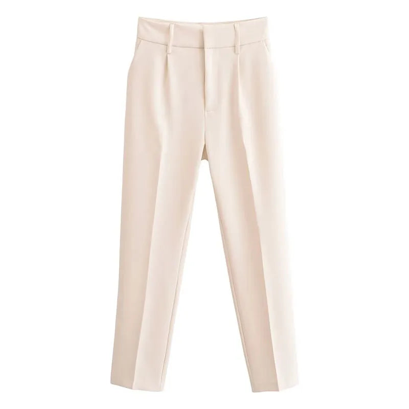 Women's Pencil Trousers High Waist Slimming Long Pants