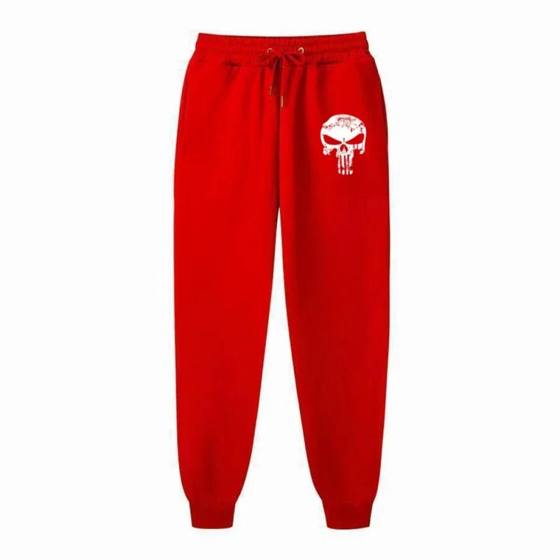 Men's THRIXINE premium cotton gym sweatpants with elastic waist, showing the comfortable fit and soft fabric on a neutral background.
