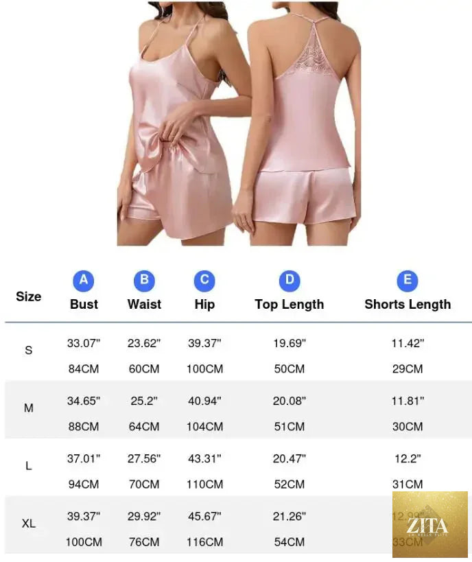 Sexy Suspender Pajamas Set Strap Top&shorts Loungewear Summer Silk Satin Sleepwear Intimate Lingerie Loose Home Clothes Pijamas