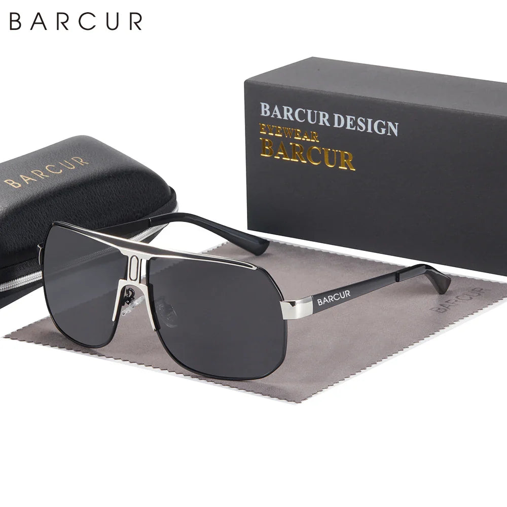 Stevvex BARCUR polarized sports sunglasses for men with gradient lenses, UV400 protection, ideal for fishing, driving, hiking, outdoor activities