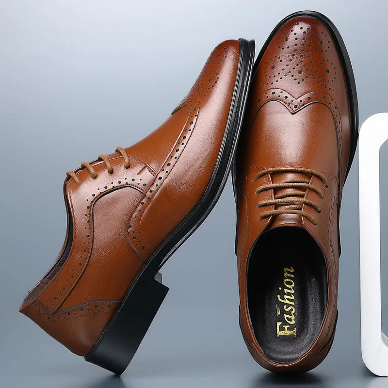 Men's Oxford Shoes Genuine Calfskin Leather