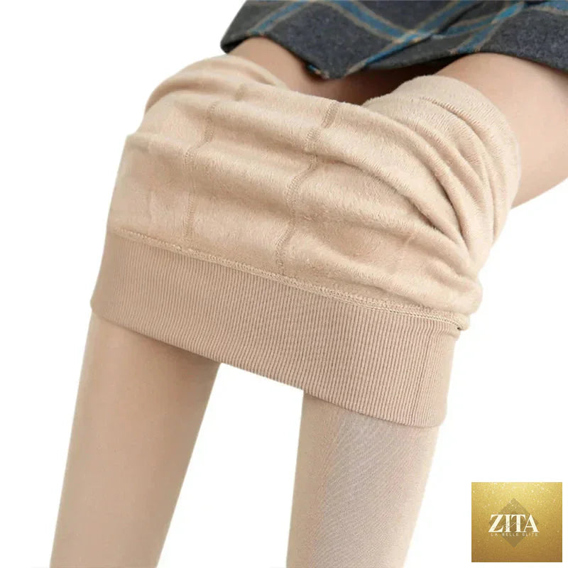 Women Winter Leggings – High Waist Warm Velvet Stretch Pants