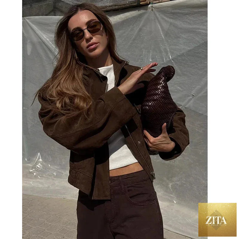 Women's Autumn Jackets 2025 New Fashion Big Pocket Elegant Women's Slim Warm Jackets Autumn Street Chic Young Student Coats