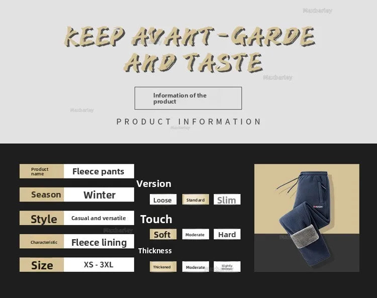 Maxbarley Winter Sportswear Set Mens Retro Training Thick Fleece Jacket + Pants Two Piece Set Casual Ski Running Tracksuit Suit ZITA LA BELLE ÉLITE