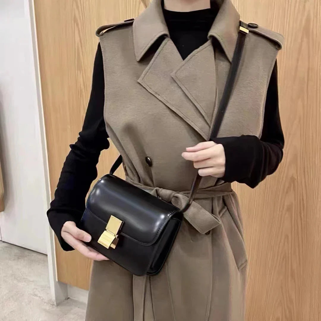 Women’s Genuine Small Leather Shoulder Bag