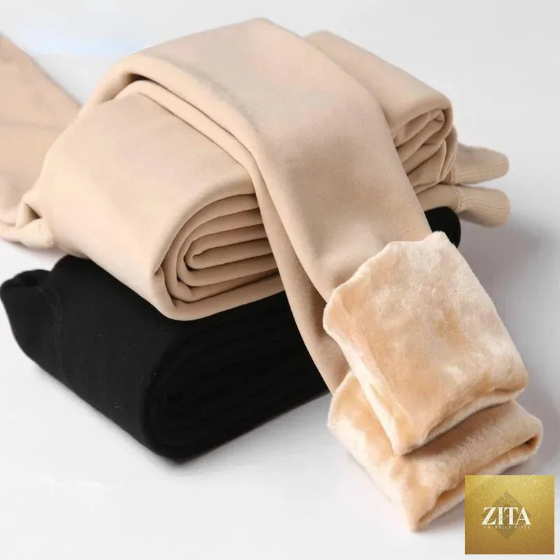 Women Winter Leggings – High Waist Warm Velvet Stretch Pants