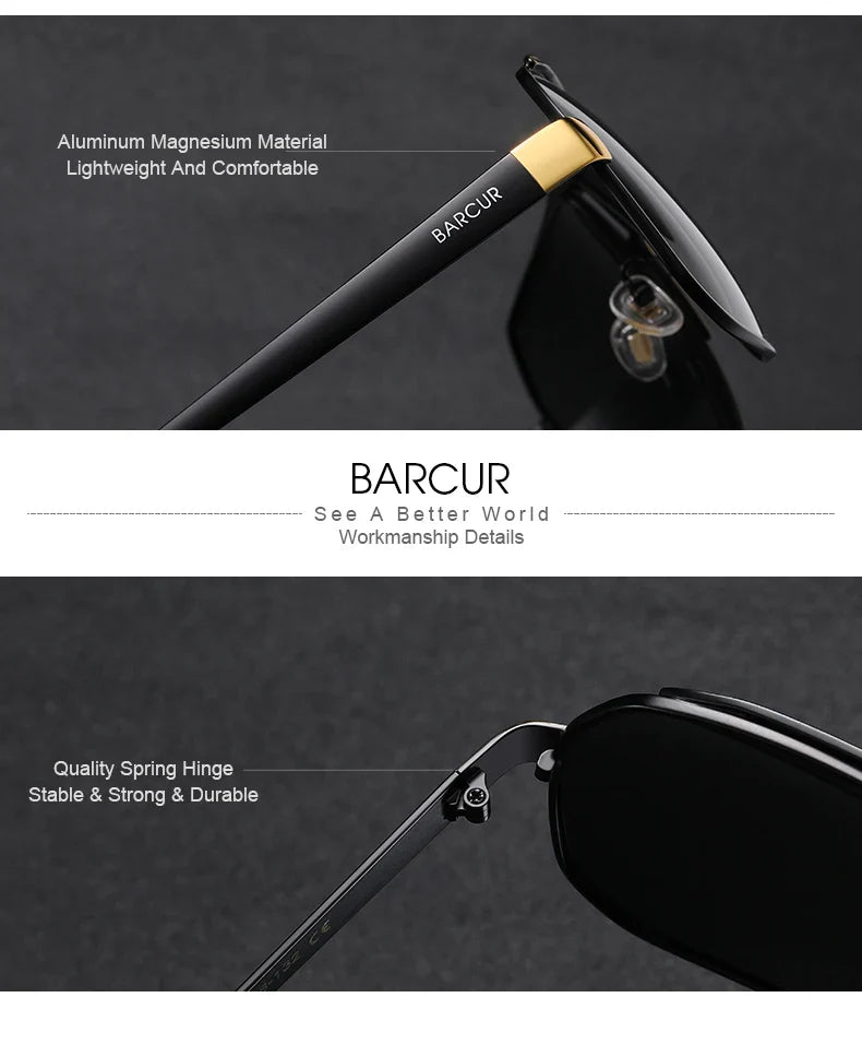 Stevvex BARCUR polarized sports sunglasses for men with gradient lenses, UV400 protection, suitable for fishing, driving, and outdoor activities.