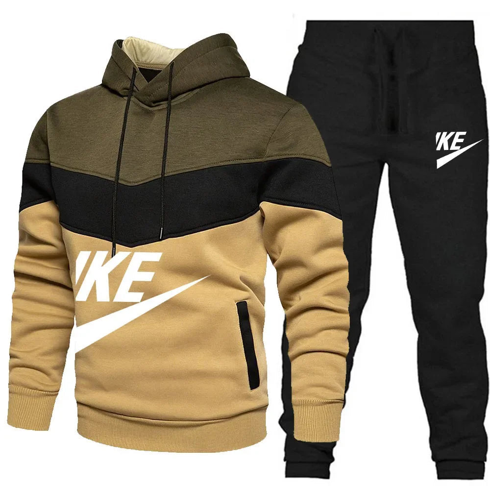 2025 New Autumn Winter Men's Sets Zipper Hoodie+Pants Pieces Casual Tracksuit Male Sportswear Brand Clothing Sweat Suit ZITA LA BELLE ÉLITE