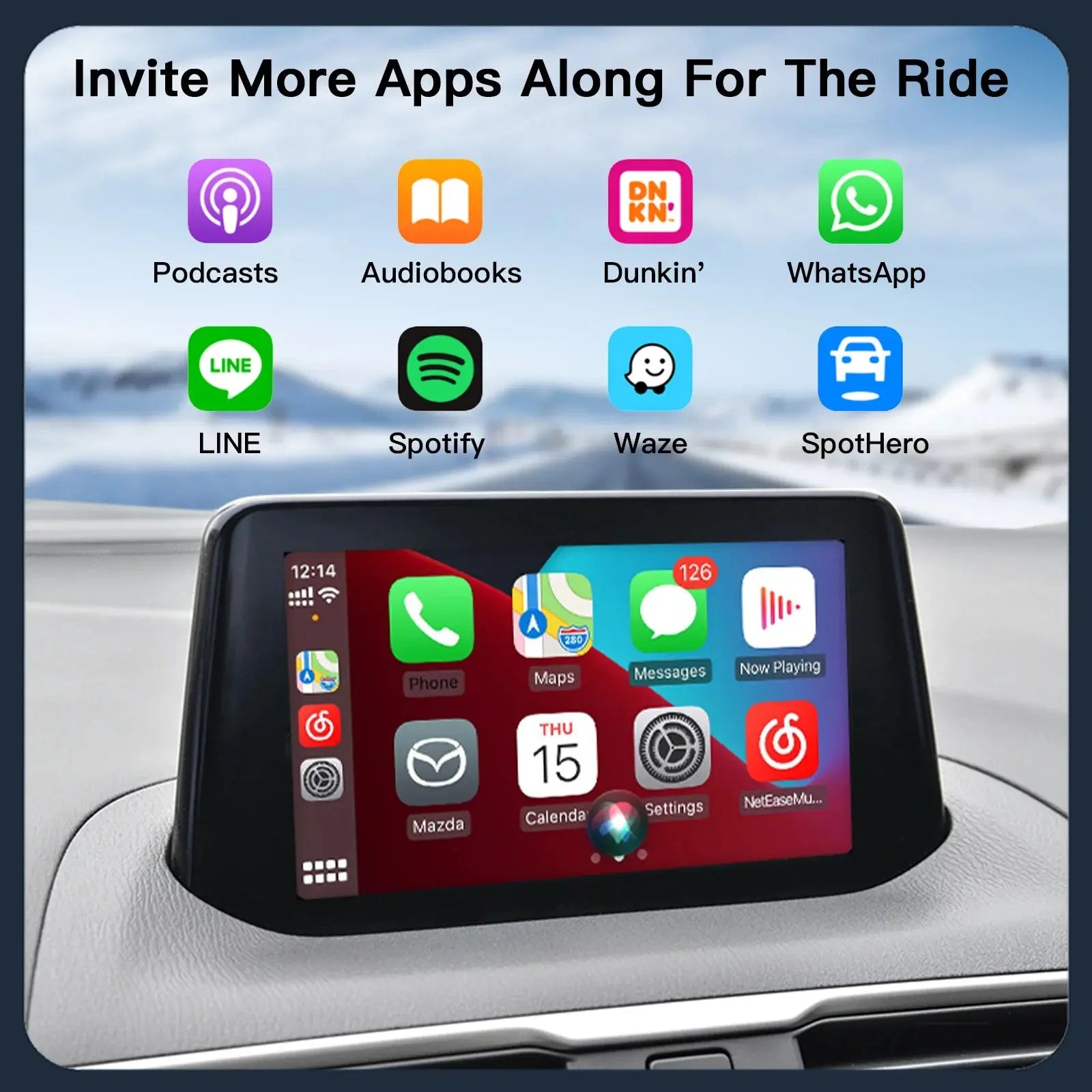 NEW P3 For Wireless Apple CarPlay Android Auto Adapter USB Hub OEM for Retrofit Mazda 2 3 6 CX3 CX5 CX8 CX9 MX5 TK78669U0C Kit ZITA LA BELLE ÉLITE