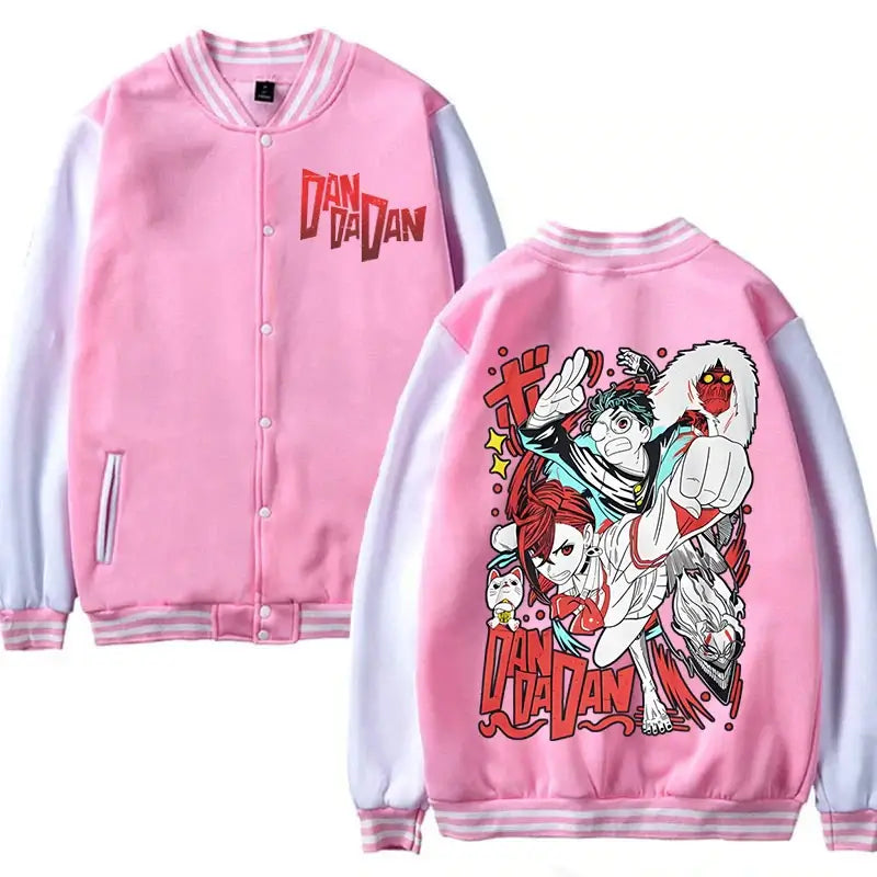 Infinite Visibility Dandadan Okarun Japanese anime streetwear long sleeve sweatshirt with graphic design and casual fit.