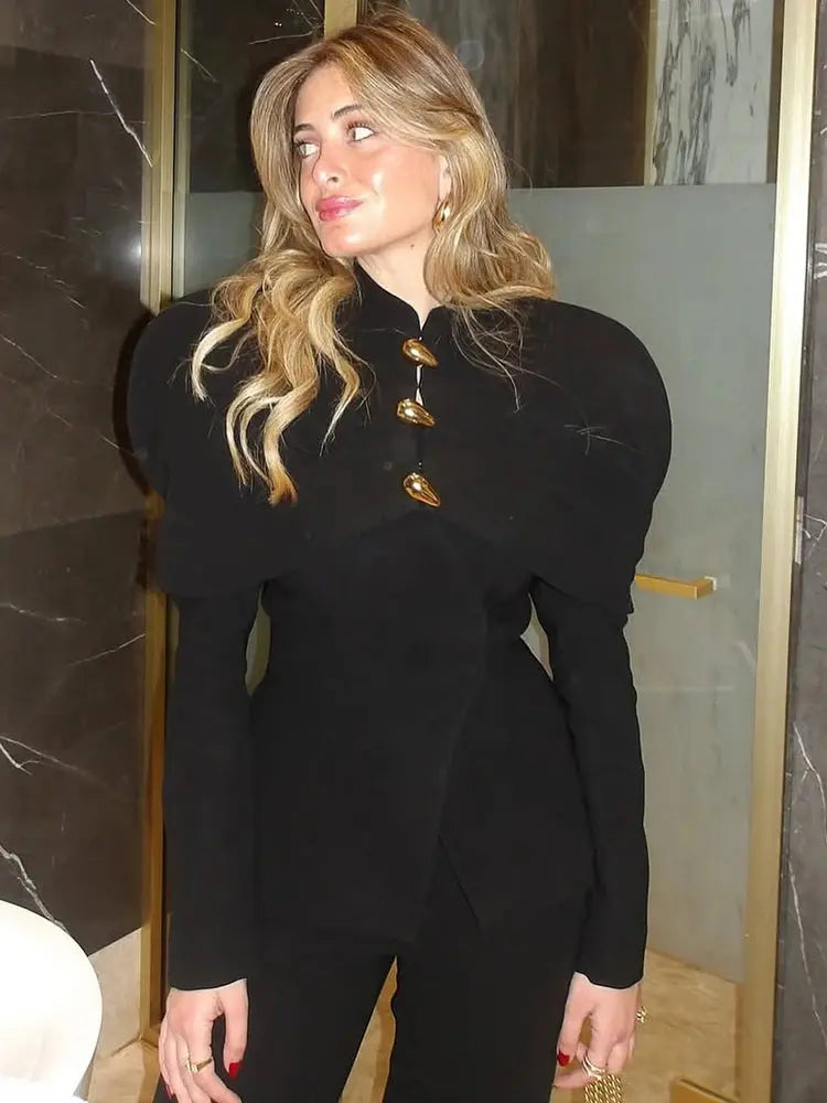 MoaaYina Winter Gray Black Coat With Grid Pattern And Double Breasted Lace Up Coat With Fungus Edge S-4XL ZITA LA BELLE ÉLITE