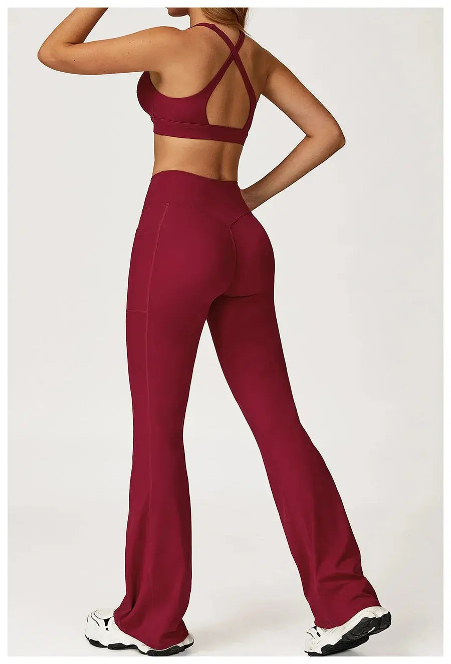 Yoga Set 2 Pieces Workout Outfits Fitness Sportswear Gym Tracksuit High Waist Leggings Sports Vest Athletic Wear Women Clothes ZITA LA BELLE ÉLITE