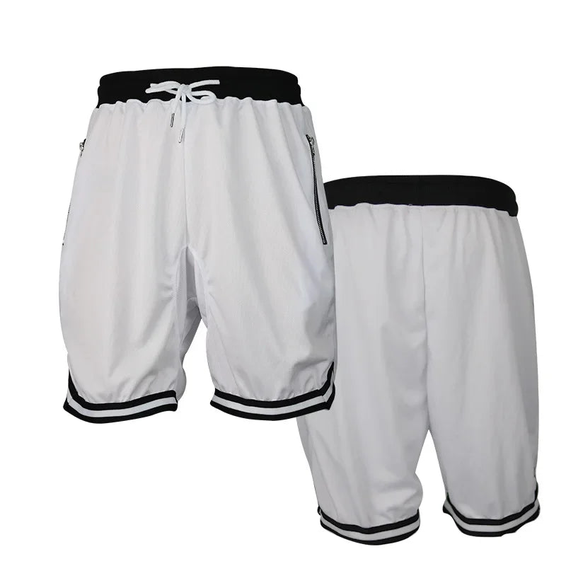 Men's THRIXINE quick dry gym jogger shorts in various colors, lightweight athletic shorts with an elastic waistband and side pockets.