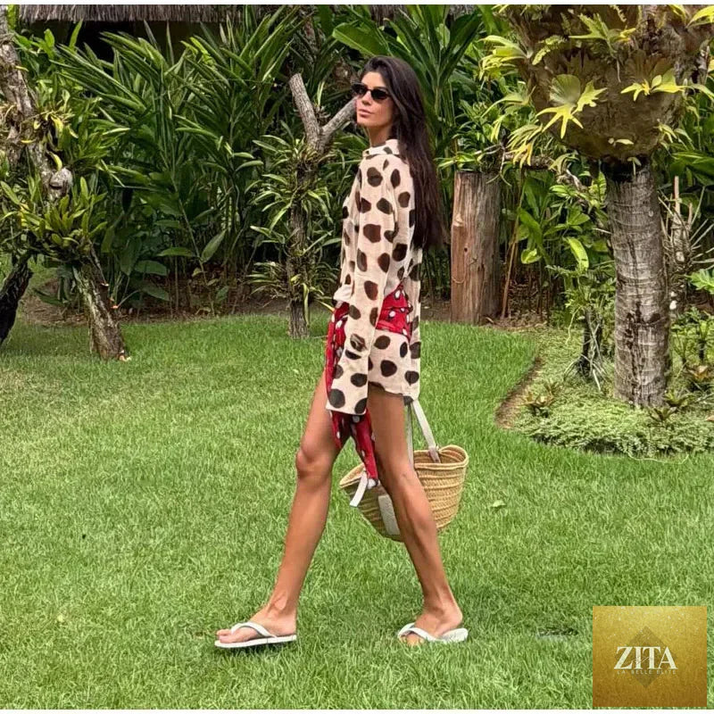 Sexy Printed With Detachable Scarf Women's Shirt Dress Lapel Collar Full Sleeve Button Mini Dresses 2026 Summer Chic Female Robe